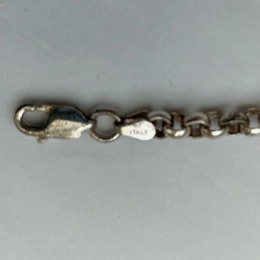 STERLING SILVER VINTAGE VANDERBILT UNIVERSITY CHARM BRACELET MADE IN ITALY NIB - Picture 5 of 12